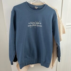Christian missionary crewneck